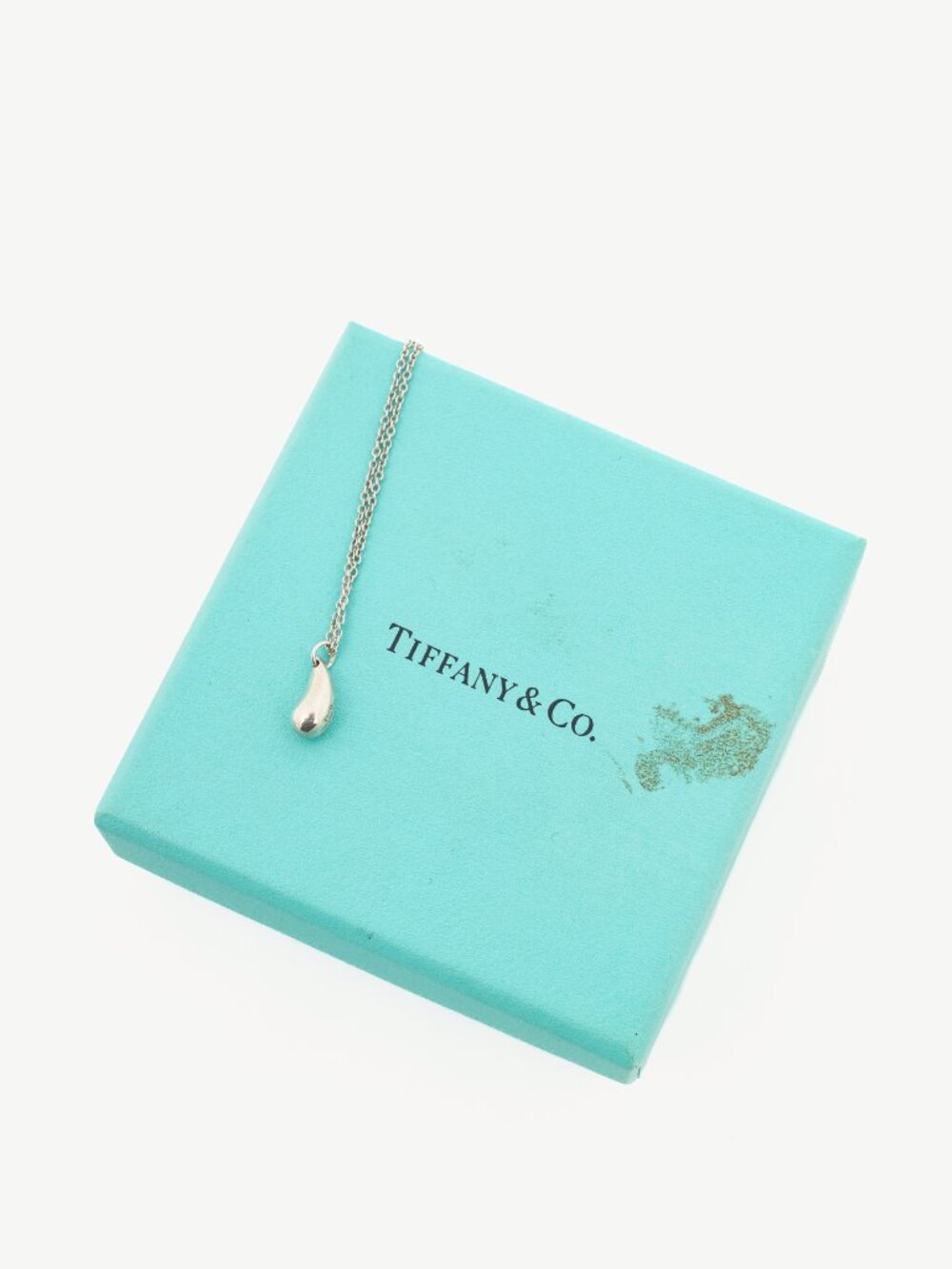 Tiffany & Co. Elsa Peretti Teardrop Sterling Silver Pendant Necklace